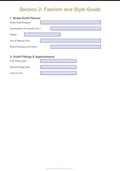 Bridal Bliss Planner - Image 3
