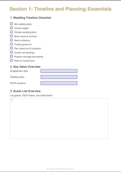 Bridal Bliss Planner - Image 2